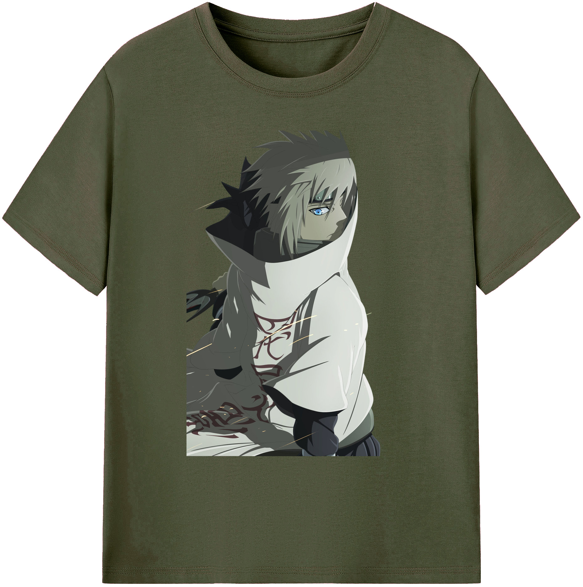 （画像用） NARUTO -ナルト- 波風 ミナト Namikaze Minato 綿100％ メンズ半袖Tシャツ｜肌触りやわらか＆通気性